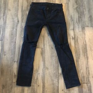 Men’s black denim pants